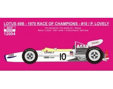 Decal – Lotus 49B - 1970 Race Of Champions / Brands Hatch - P.Lovely